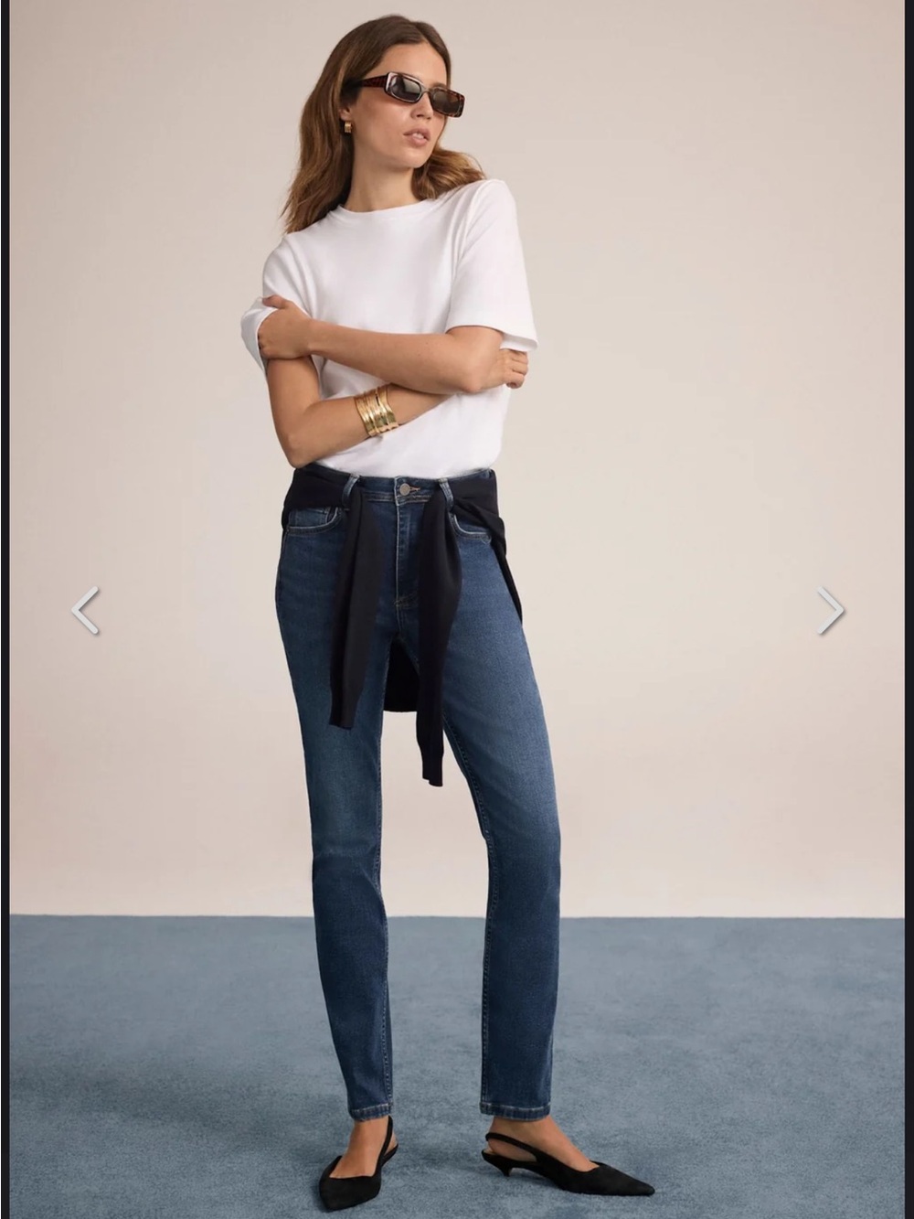 Mint Velvet Mid Indigo Sculpting Skinny Jeans Size UK 16R / US 12